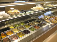 The fillings available for sandwiches and rolls at Argos Bakery on Cairston Road